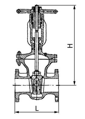 Задвижка стальная литая клиновая двухдисковая PN=25 кгс/см² 30с99нж DN 200 Стекла смотровые